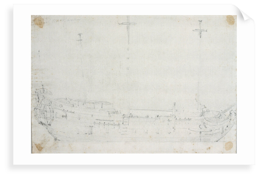 English ships getting under way by Willem Van de Velde the Younger