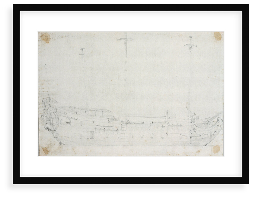 English ships getting under way by Willem Van de Velde the Younger