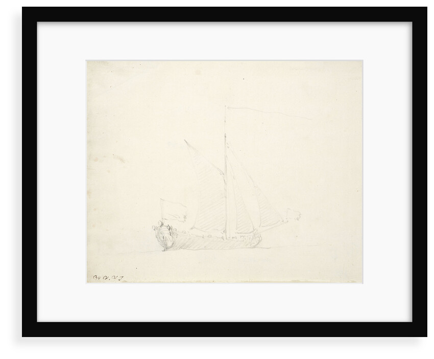 An English yacht before the wind by Willem Van de Velde the Younger