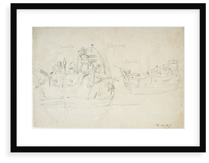 Portrait of the 'Royal Escape'? by Willem Van de Velde the Younger