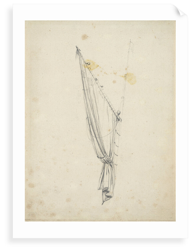 Gaff of sail by Willem Van de Velde the Younger