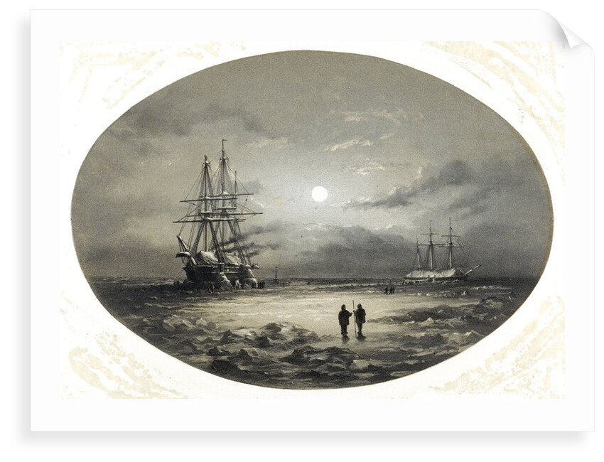 The situation of HMS 'Resolute' & 'Intrepid' as they appeared in the Arctic Sea by G.F. Macdougall