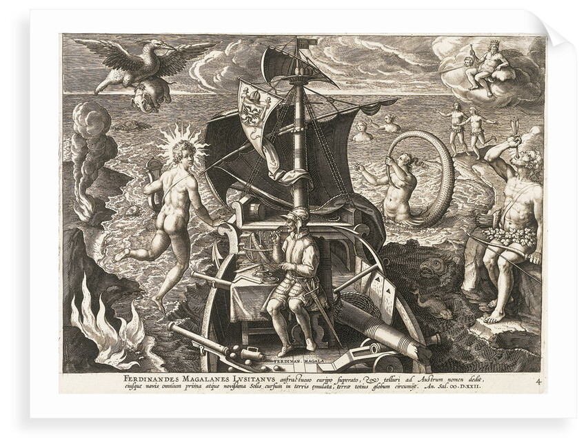 Ferdinandes Magalanes Lusitanus... terrae totius globum circumijt (Voyage of Magellan) by unknown