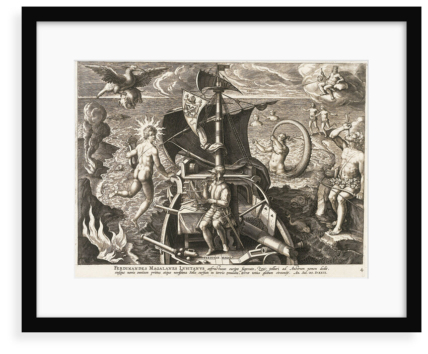 Ferdinandes Magalanes Lusitanus... terrae totius globum circumijt (Voyage of Magellan) by unknown