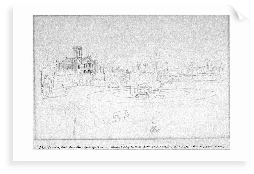Slough; view of the 40ft reflector dismantled by John Frederick William Herschel