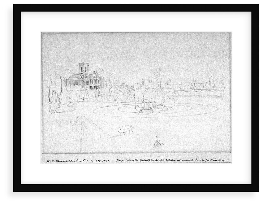 Slough; view of the 40ft reflector dismantled by John Frederick William Herschel