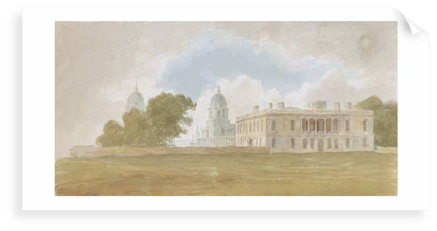 Queen's House and Greenwich Hospital by David Cox Sr