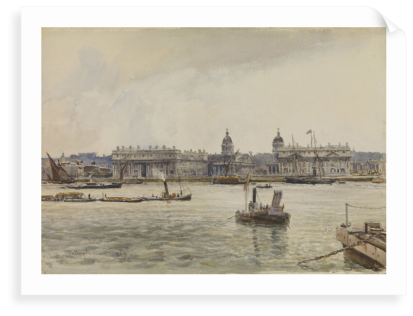 Royal Naval College, Greenwich, from the river by John Fulleylove