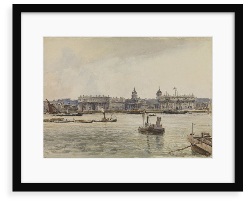 Royal Naval College, Greenwich, from the river by John Fulleylove