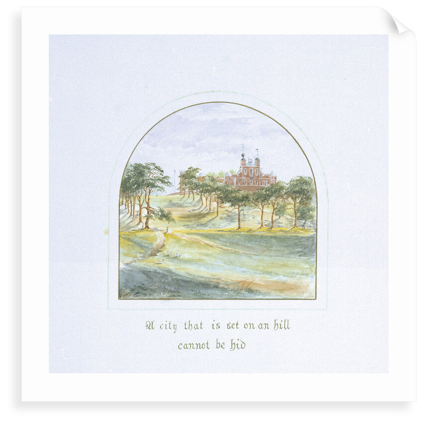 View of the Royal Observatory, Greenwich, 1865 by Christabel Airy
