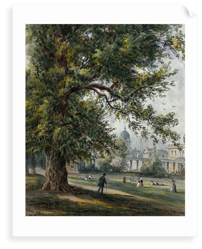 Greenwich Hospital from the park, June 1855 by Thomas Hosmer Shepherd