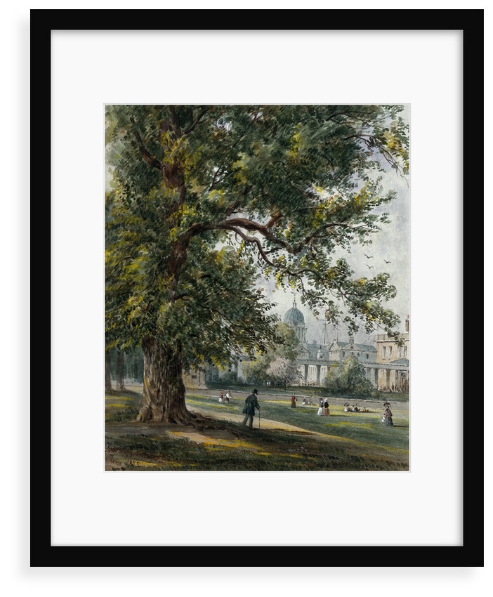 Greenwich Hospital from the park, June 1855 by Thomas Hosmer Shepherd