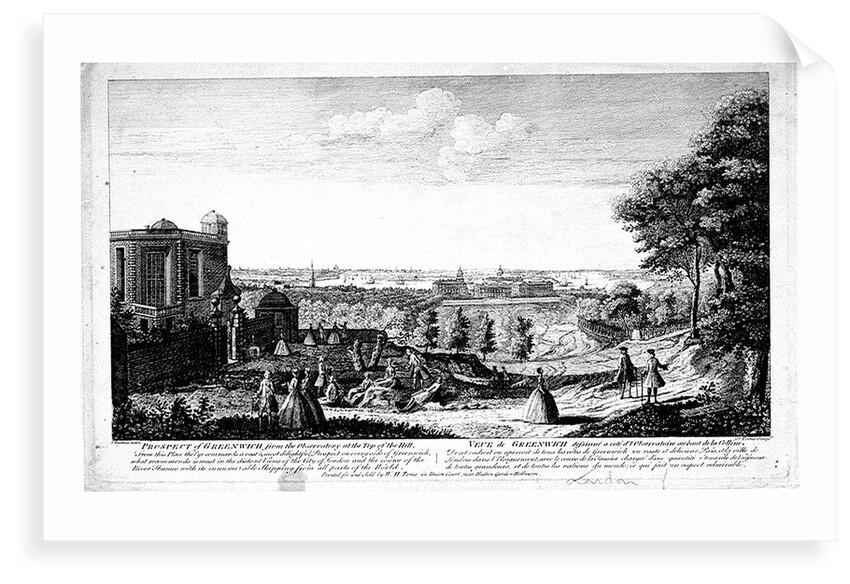 Prospect of Greenwich from the Observatory at the Top of the Hill. From the place..... by Jacques Rigaud