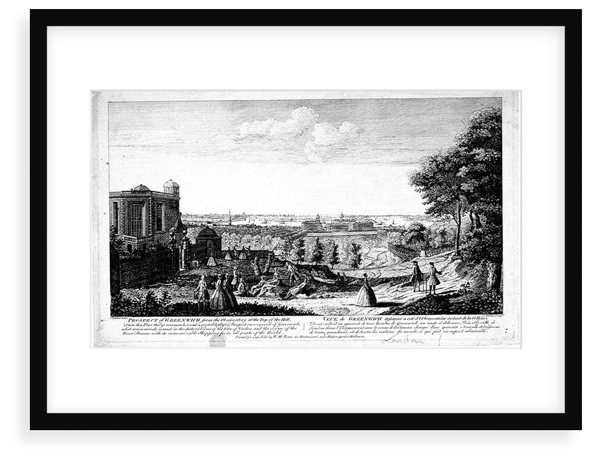 Prospect of Greenwich from the Observatory at the Top of the Hill. From the place..... by Jacques Rigaud