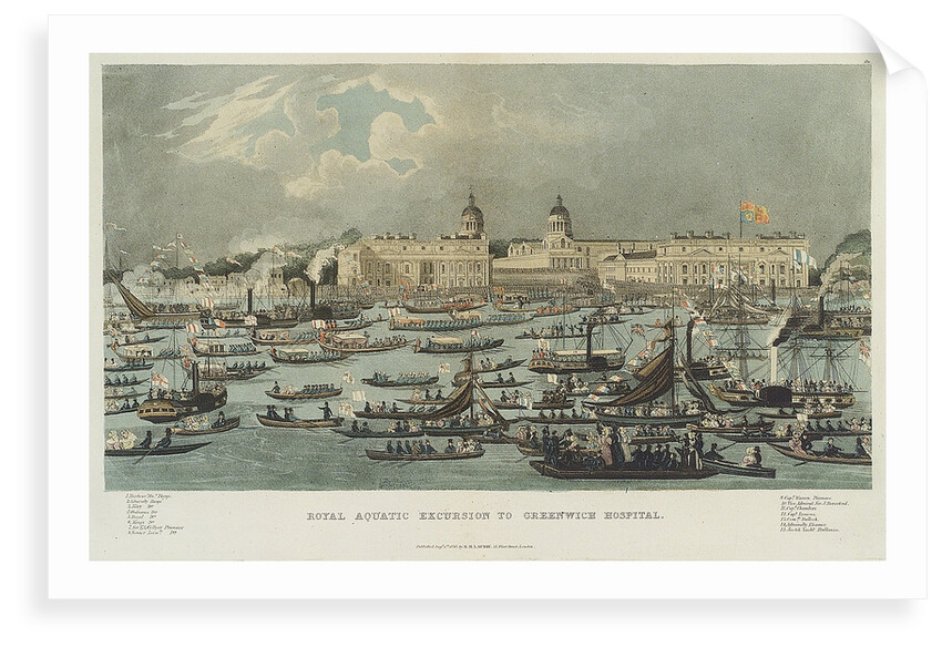 A view of Greenwich Hospital taken from the river by Millam