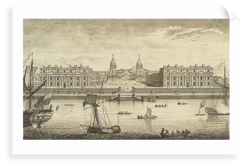 A Prospect of Greenwich Hospital from the River by J. June