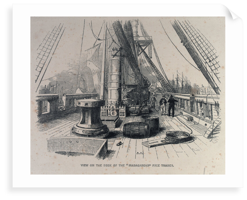 View on the deck of the Madagascar Free Trader by W.H. Prior