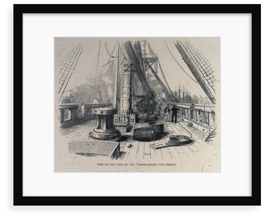 View on the deck of the Madagascar Free Trader by W.H. Prior