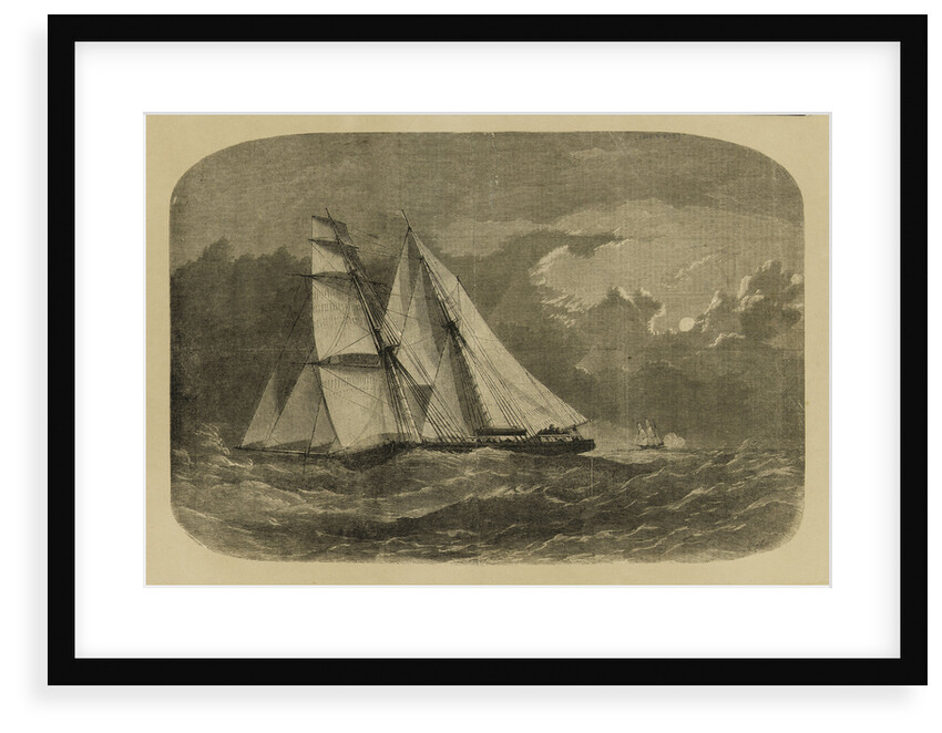 Night chase of the brigantine slaver Windward by HM steam-sloop Alecto by Smythe
