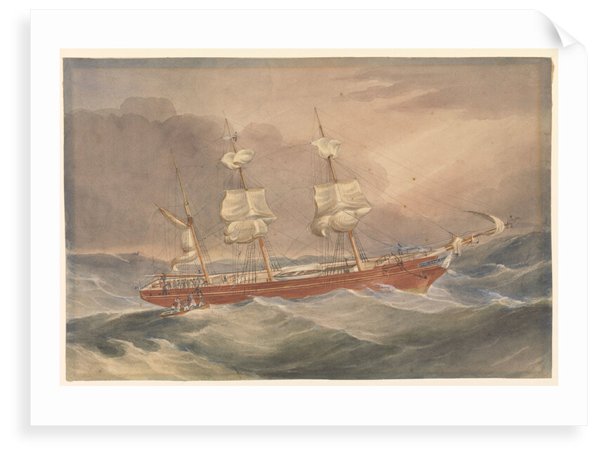 The John Knox rescuing a portion of crew and passengers of the City of Newcastle by unknown