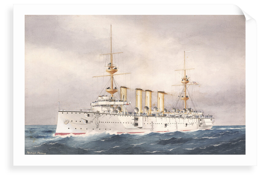 HMS 'Powerful', 1st Class cruiser launched 1895 by W. Mackenzie Thomson
