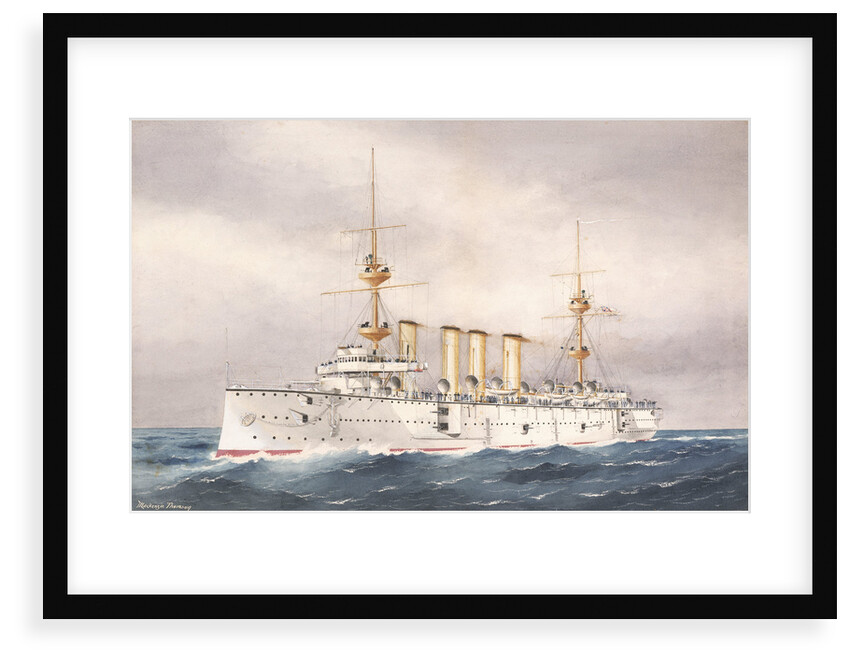 HMS 'Powerful', 1st Class cruiser launched 1895 by W. Mackenzie Thomson