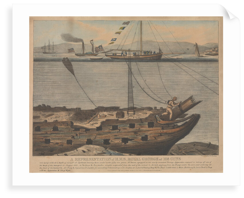A Representation of H.M.S. Royal George by Anonymous