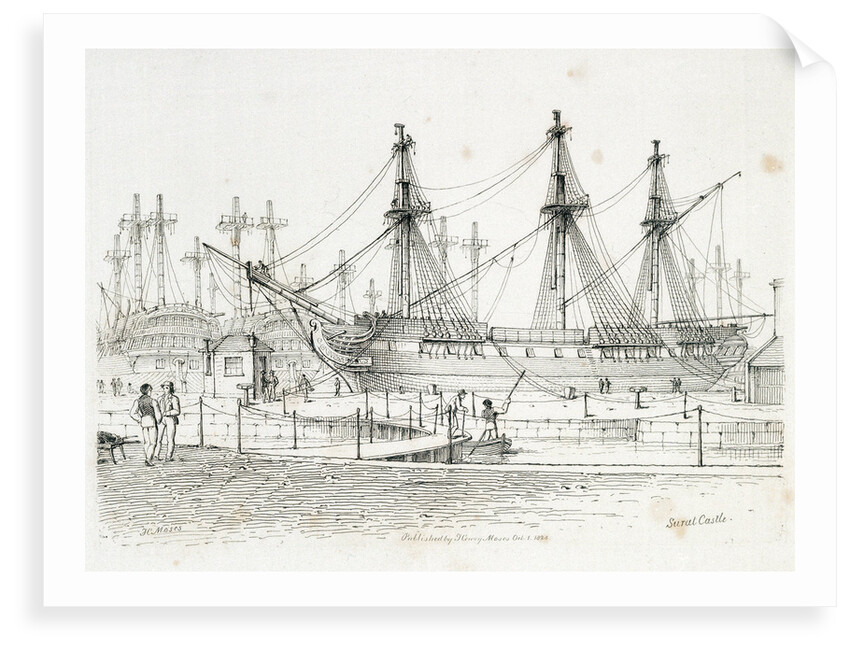 The Mercury of 28 guns, on a larboard tack by Butterworth