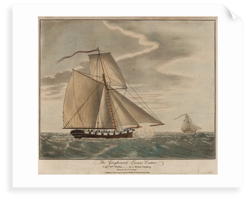 The excise cutter 'Greyhound' by T. Soutter