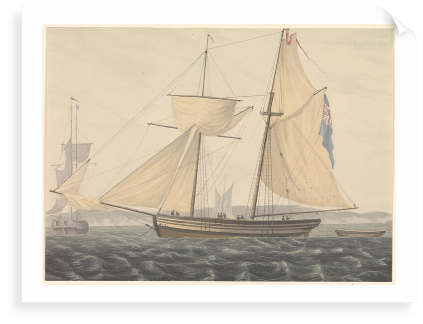 HM schooner 'Hornet' 4 guns by John Thomas Serres