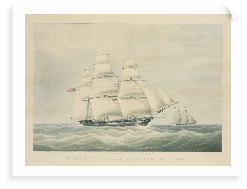 HMS 'Pearl', commanded by Lord Clarence Paget by C. Rosenberg