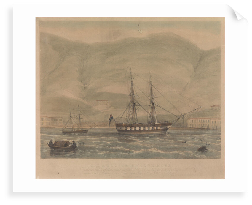 HMS 'Plover' and 'Young Hebe' by Ackermann & Co