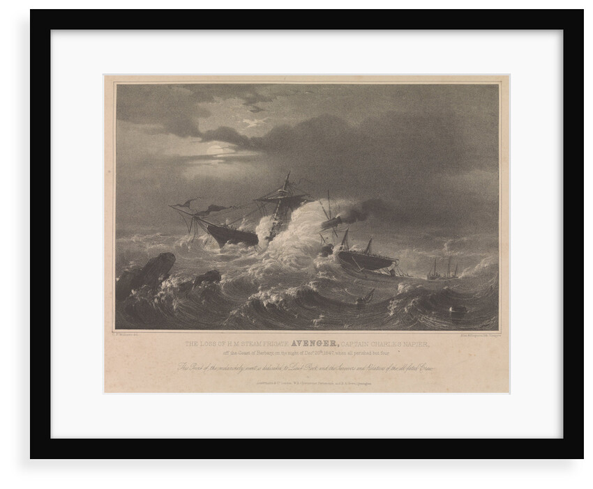 The loss of HM Steam Frigate 'Avenger', 1847 by CP Williams