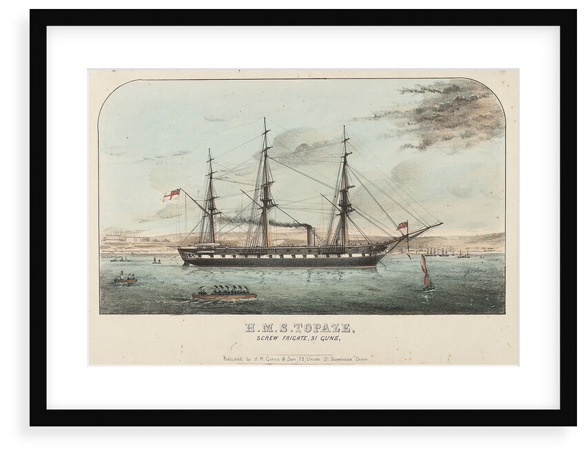 Screw frigate HMS 'Topaze' by H.M. Currie & Son