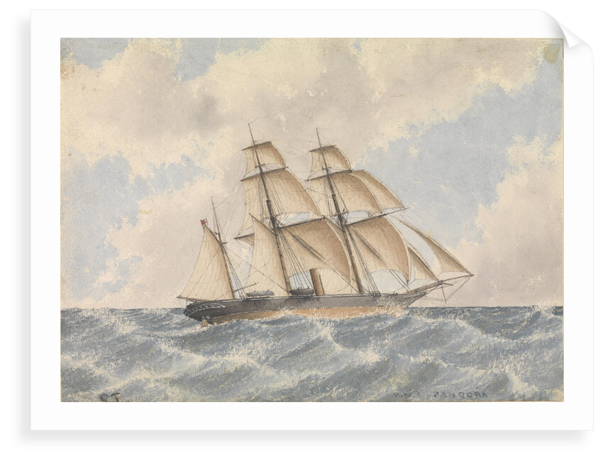 HMS 'Pandora' (1861) by T.C.D. Thompson