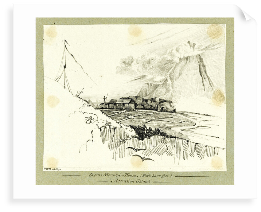 Green Mountain House (Peak 3500 feet) Ascension Island by C. W. Browne