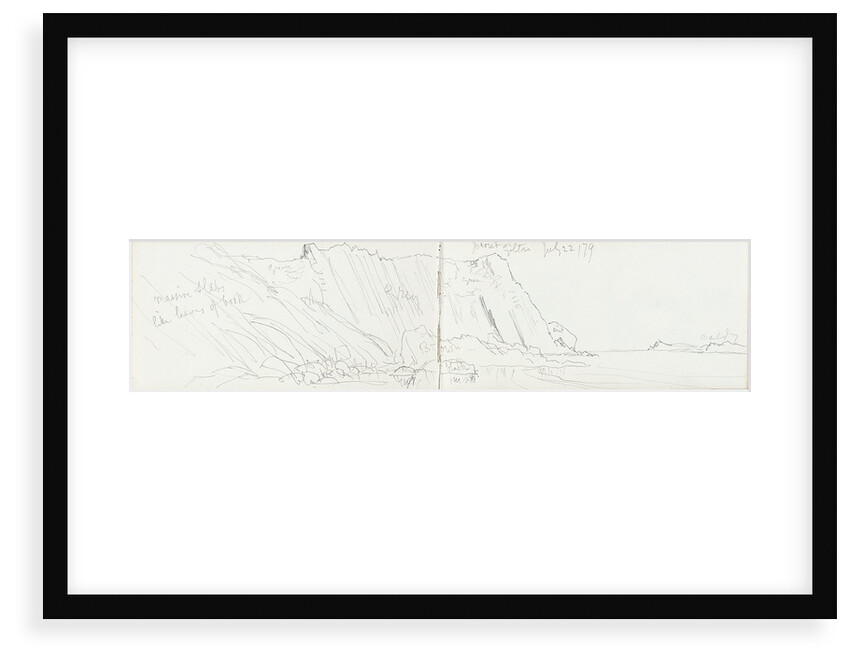 Sketch of a coastal view of Point Giltar by John Brett