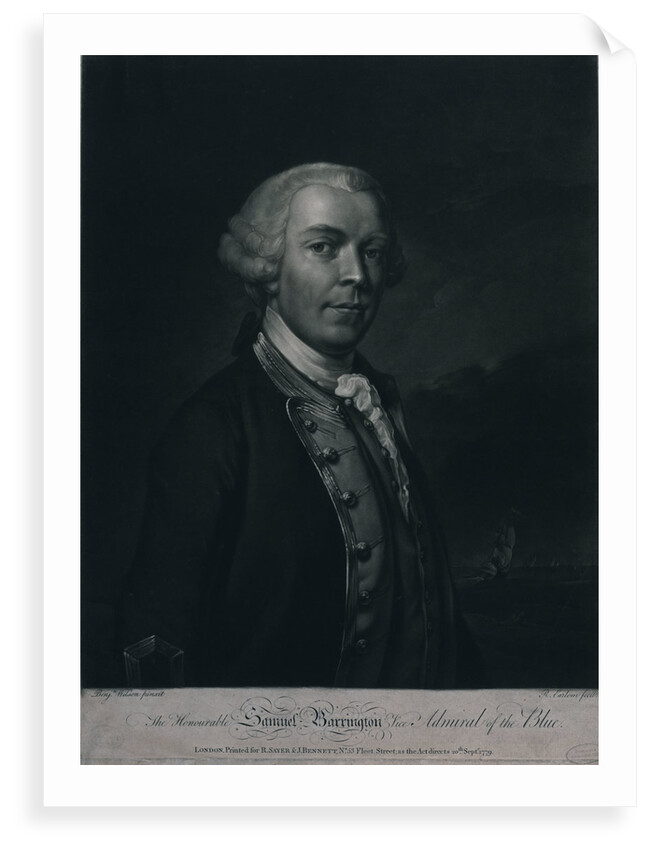 Vice Admiral of the Blue Samuel Barrington (1729-1800) by Benjamin Wilson