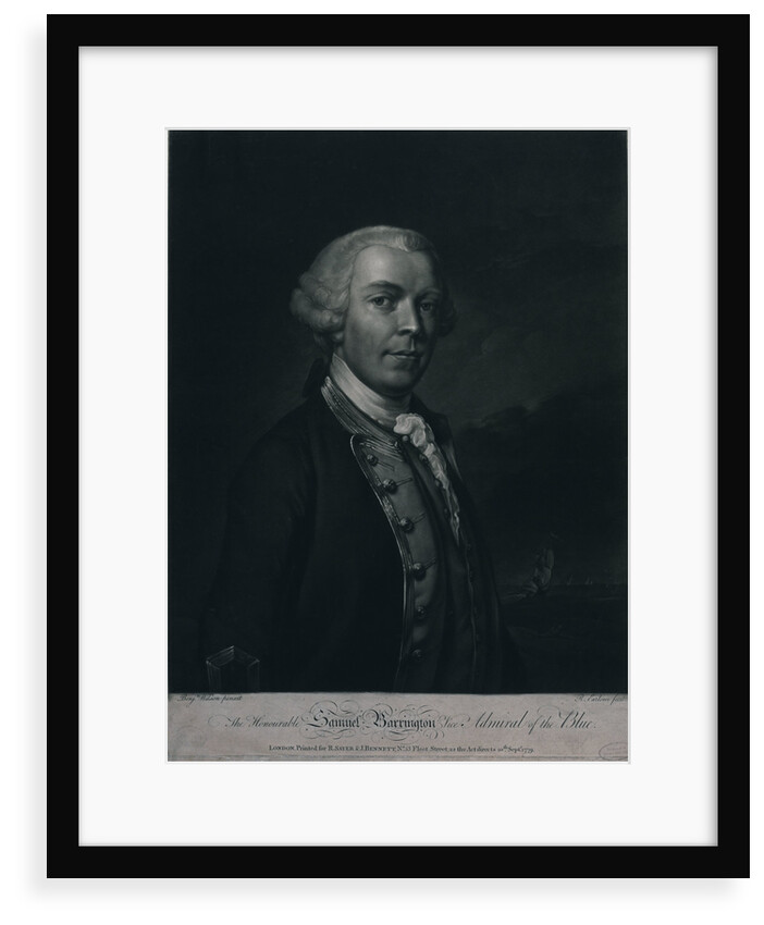 Vice Admiral of the Blue Samuel Barrington (1729-1800) by Benjamin Wilson