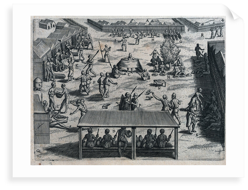 Voyage of the Dutch to the Gold Coast of Guinea, 1600. The market at Cape Corso by Johannus Theodorus de Bry