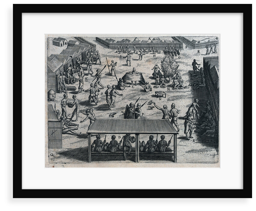 Voyage of the Dutch to the Gold Coast of Guinea, 1600. The market at Cape Corso by Johannus Theodorus de Bry