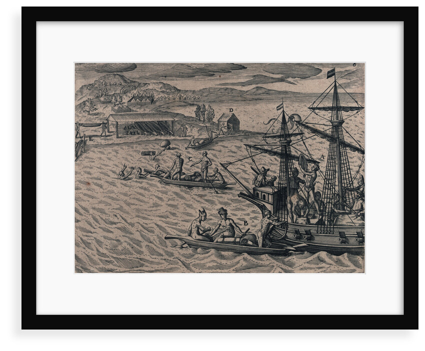 Voyage of the Dutch to the Gold Coast of Guinea, 1600 by Johannus Theodorus de Bry