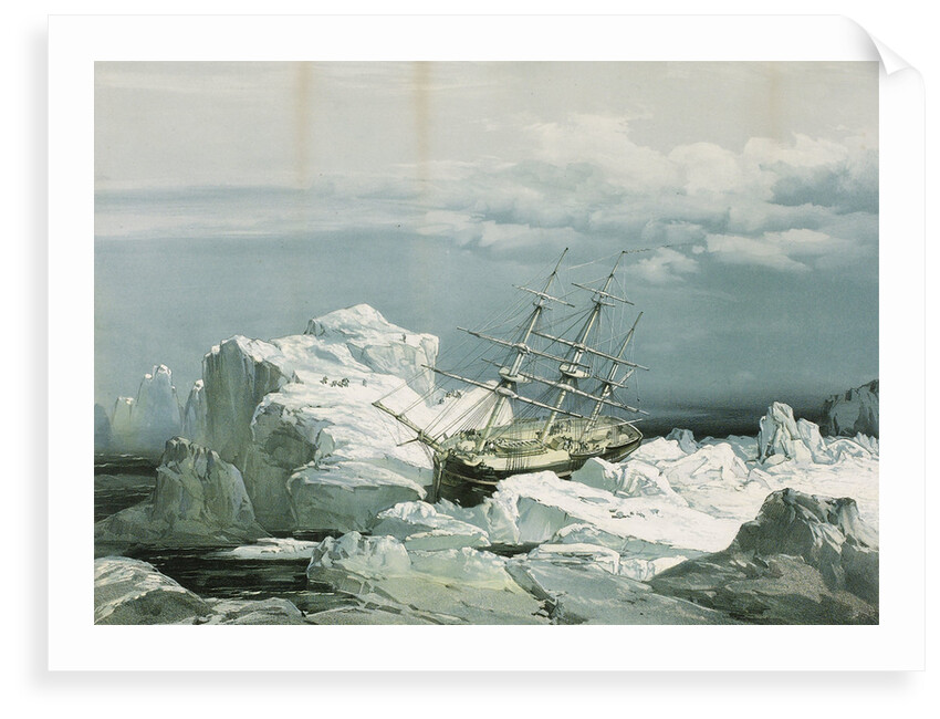 HMS 'Investigator' trapped in the ice on the north coast of Baring Island, 29 August 1851 by S. Gurney