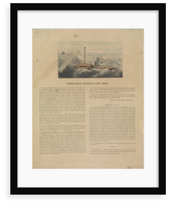 Commander Beadon's Life Buoy (Lifeboats 11) by unknown