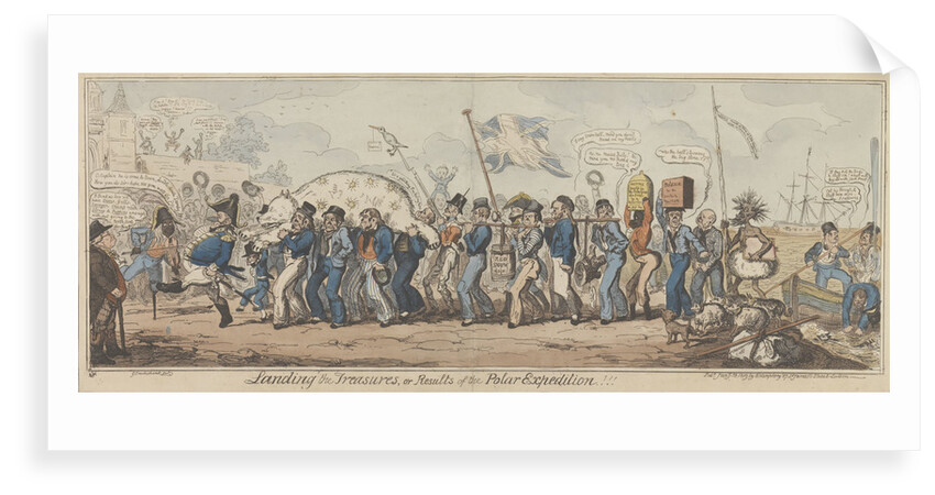 Landing the Treasures, or Results of the Polar Expedition!!! by George Cruikshank