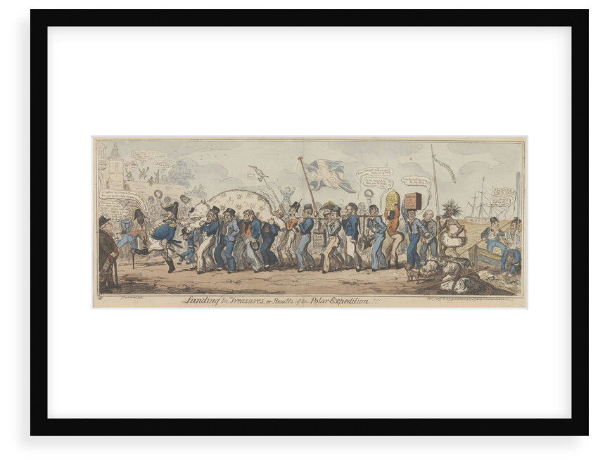Landing the Treasures, or Results of the Polar Expedition!!! by George Cruikshank