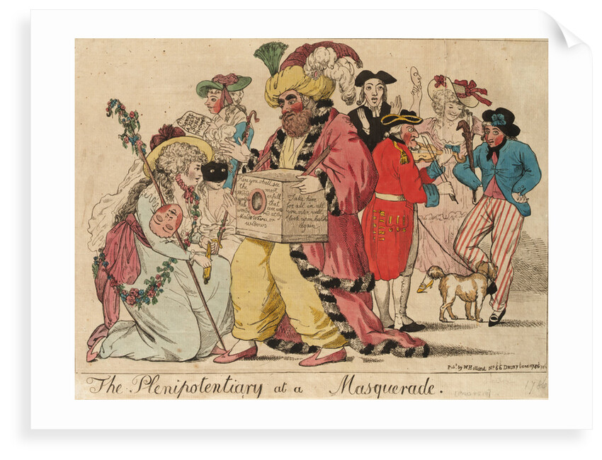 The Plenipotentiary at a Masquerade by Isaac Cruikshank