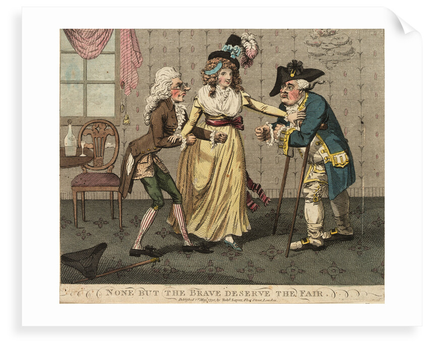 None but the Brave Deserve the Fair by Isaac Cruikshank