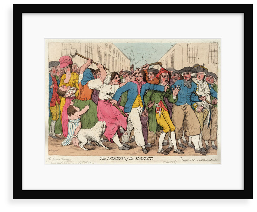 The Liberty of the Subject [the Press Gang] by James Gillray
