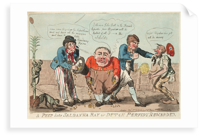 A Peep into Saldanha Bay or Dutch Perfidy Rewarded by Isaac Cruikshank